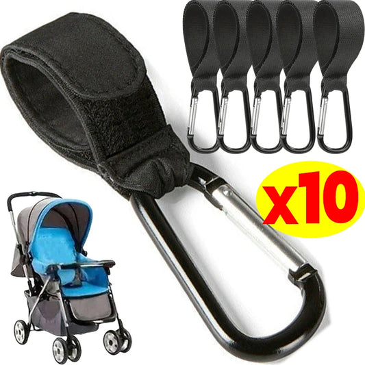 1-10Pcs Baby Stroller Hooks Clip Multifunctional Organizer Clasp Hook