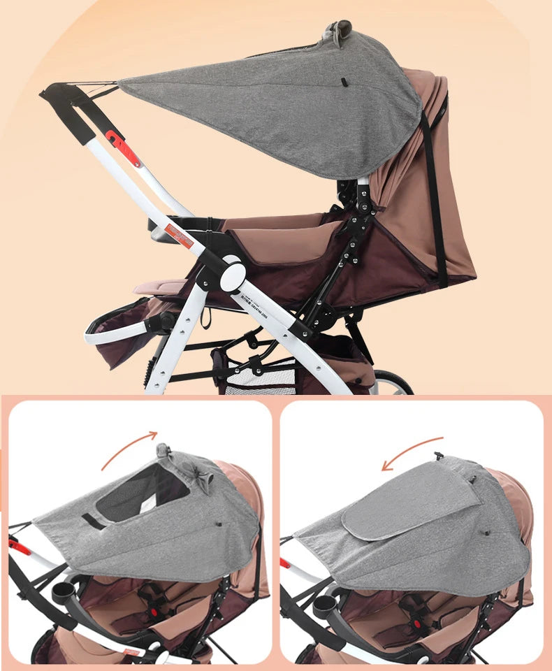 Baby Stroller Sun Visor Carriage SunShade Cover Pram Stroller