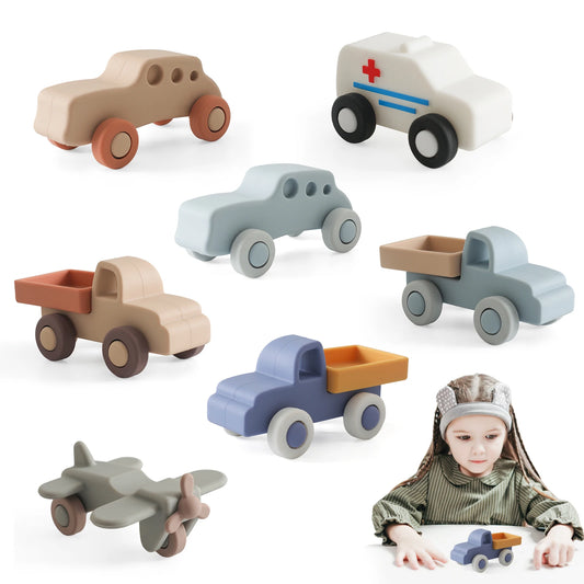 Montessori Baby Silicone Car Toys 0 12 Months Newborn Baby Things