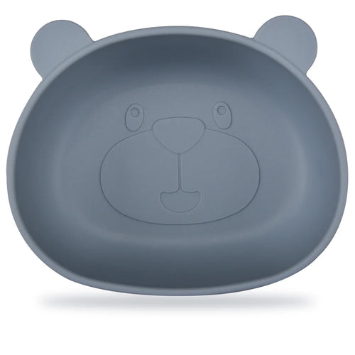 BPA Free Silicone Panda Dishes for Baby 2Pcs/1Set Silicone Baby