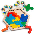 Load image into Gallery viewer, 3D Hexagonal Wooden Puzzles Educational Toys For Children Kids
