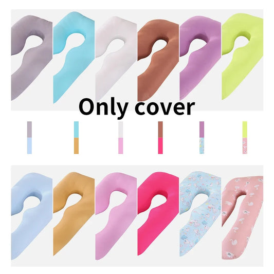 Replacement Cover for Maternity Pregnancy Pillow Cover Removable Cover