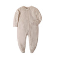 Load image into Gallery viewer, Spring Newborn Footed Pajamas Solid White Fashion Zipper Baby Clothes
