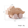 Load image into Gallery viewer, Wooden Baby Dragging Stars Moon Surround Car Beech Baby Toys Car
