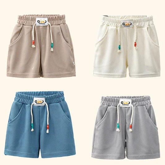 New Summer Boys Shorts Candy Color Beach Shorts for Kids Casual