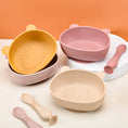 Load image into Gallery viewer, BPA Free Silicone Panda Dishes for Baby 2Pcs/1Set Silicone Baby
