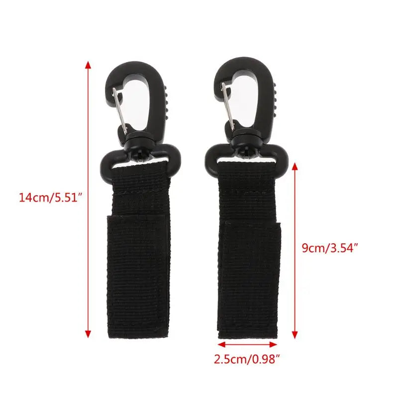 1-4pcs Baby Stroller Hooks Baby Car Seat Clip Aluminum Alloy Carabiner