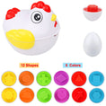 Load image into Gallery viewer, 12 Matching Eggs Montessori Sensory Baby Toys Easter Eggs Chicken
