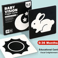 Load image into Gallery viewer, Baby Visual Stimulation Cards Montessori High Contrast Flash Card
