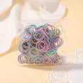 Load image into Gallery viewer, 100Pcs/bag Girls Colorful Hair Bands Set Nylon Elastic Rubber Band
