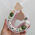 Load image into Gallery viewer, 1-2pcs INS Baby Pacifier Clip Nordic Style Personalize Name Custom
