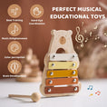 Load image into Gallery viewer, Baby Montessori Toys Cartoon Bear Percussion Instrument Toys
