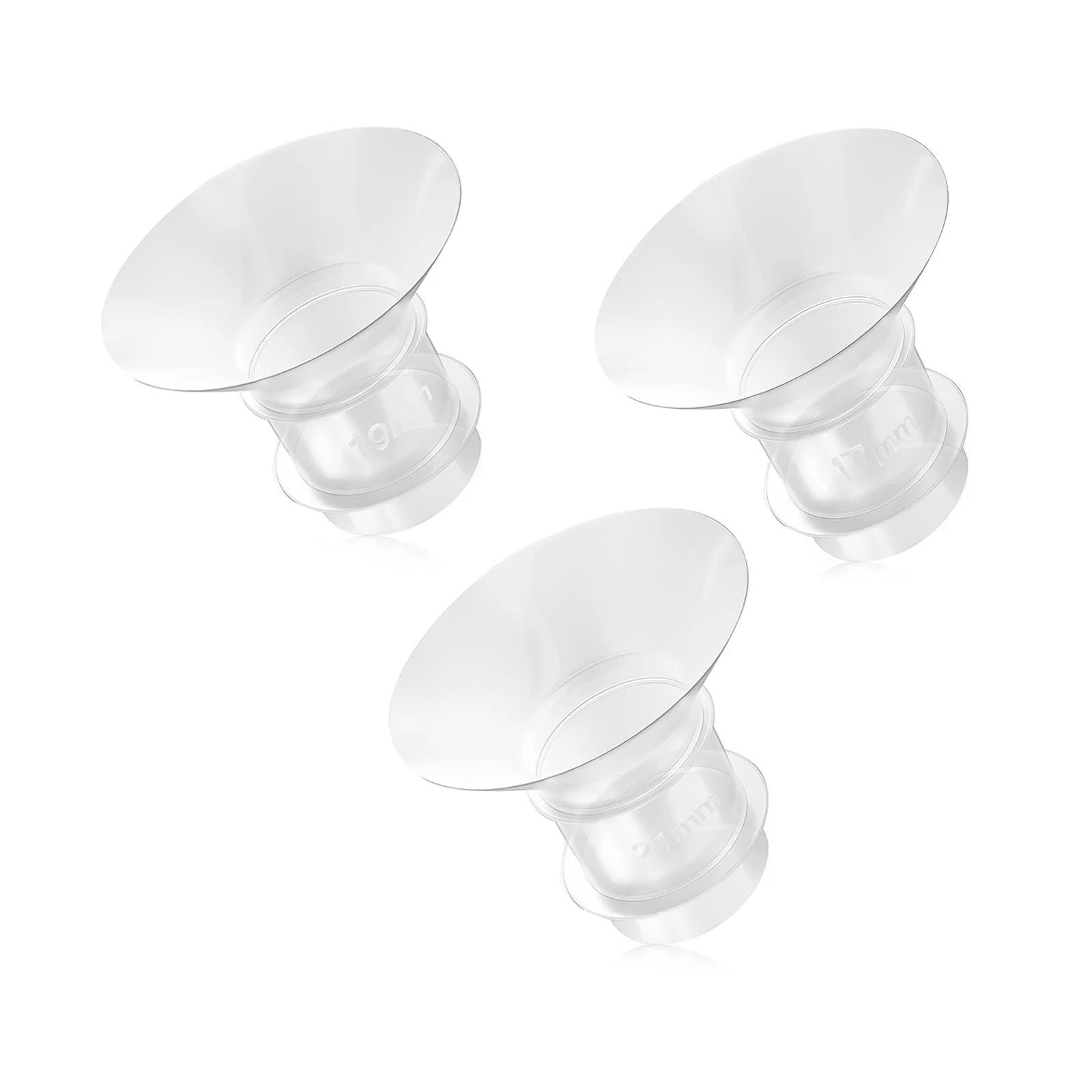 3PCS Breast Milk Pump Flange Inserts Breast Shield Converter Practical