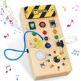 Load image into Gallery viewer, Montessori Busy Board Sensory Toys Wooden With LED Light Switch
