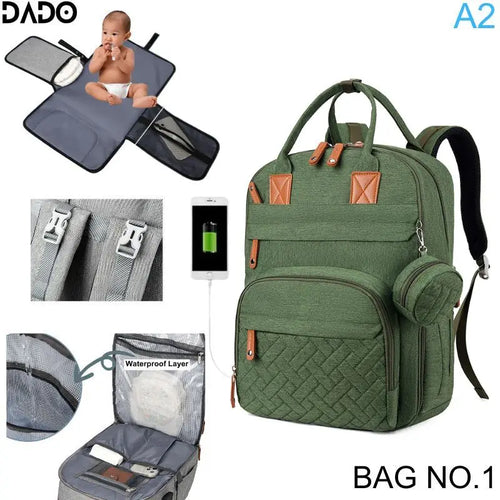 Diaper Bag Backpack Baby Essentials Travel Tote Multifunction