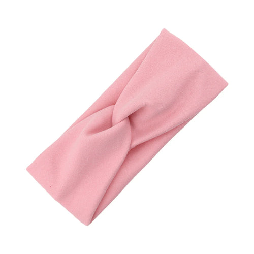 Solid Ribbed Baby Headbands Knotted Hair Tied Hairbands Faux Cashmere