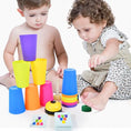 Load image into Gallery viewer, Montessori Toys Stack Cup Game With Card Educational Intellectual
