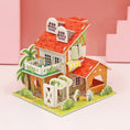 Load image into Gallery viewer, 3D Paper Puzzle Montessori Miniature Houses Funny Carton Construction
