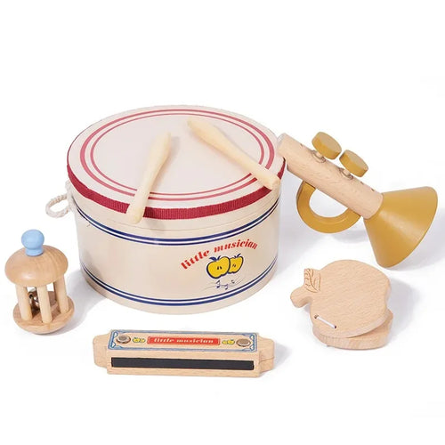 Wooden Xylophone Drum Set For Toddlers,Montessori Baby Musical