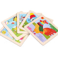 Load image into Gallery viewer, Hot Sale 11X11CM Kids Wooden Puzzle Baby Cartoon Animal Traffic
