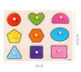 Load image into Gallery viewer, Baby Wooden Grab Board Number Letter Shape Recognition Puzzle Children
