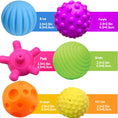 Load image into Gallery viewer, 6PCS Textured Balls for Baby Sensory Play 6-12 Months, Activity Multi
