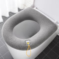 Load image into Gallery viewer, Thicken Toilet Seat Cover Mat Winter Warm Soft Washable Closestool Mat
