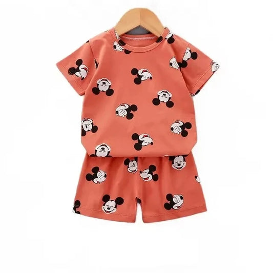 Disney Mickey Donald Duck Baby Clothing Girls Boys Cotton Suit for