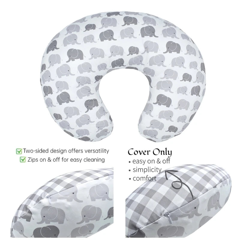 Baby Nursing Pillowcase Elastic U-shaped Pillow Case Detachable Pillow