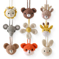 Load image into Gallery viewer, 1pc Baby Animal Crochet Rattle 0 12 Months Baby Toys Mother Kids
