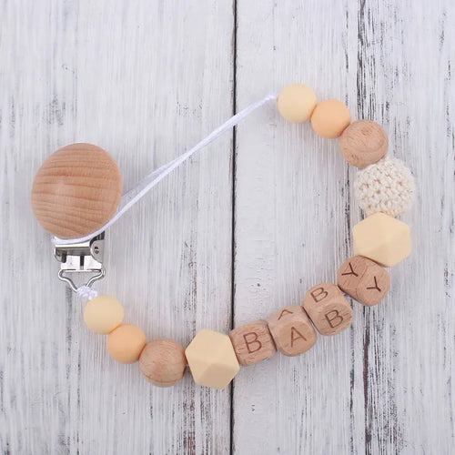 Baby Pacifier Clips Personalized Name Teethers Toys Dummy Nipples