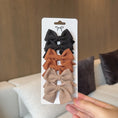 Load image into Gallery viewer, 6PCS Soft Cotton Bow Hairpin Girl Sweet Plaid Design Hairpin Color
