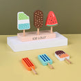 Load image into Gallery viewer, Wooden Montessori Ice Cream Toys Toddlers Pretend Play Simulation Food
