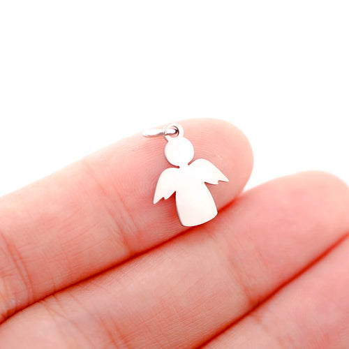 5pcs/Lot Stainless Steel Pendant Cute Baby Foot /Virgin Mary/Maternal