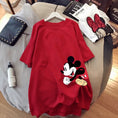 Load image into Gallery viewer, Disney Mickey Mouse T-shirt Summer Cartoon Mid-length Short-sleeved
