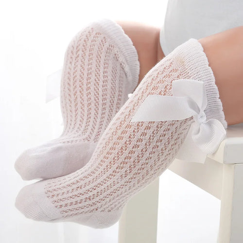 Summer Newborn Baby Socks Cute Big Bow Princess Girls Socks Children