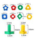 Load image into Gallery viewer, 5Set Screw Building Blocks Plastic Insert Blocks Nut Shape Toys for
