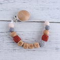 Load image into Gallery viewer, Baby Pacifier Clips Personalised Name Dummy Nipple Holder Chain
