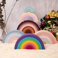 Load image into Gallery viewer, TYRY.HU New 6-10pcs Baby Silicone Building Block BPA Free Rainbow Soft
