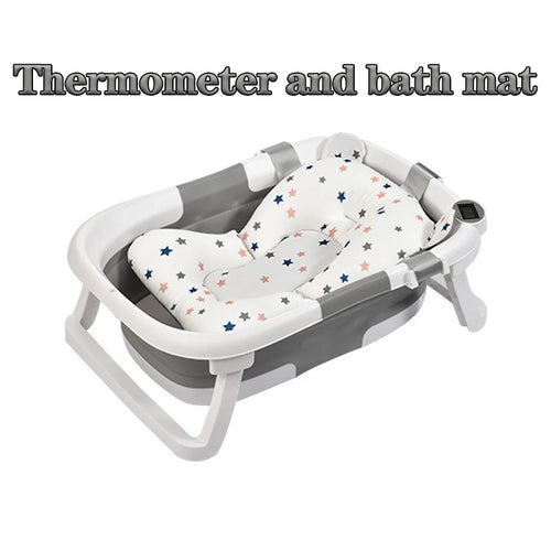 Real-time Temperature Silicone Baby Take A Bath Bathtub Non-Slip Foot