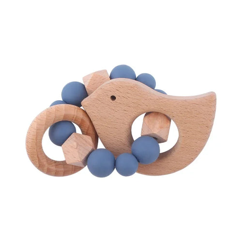 1-2pcs Baby Pacifier Clip Wooden Teethers Bracelet Set Cartoon Star