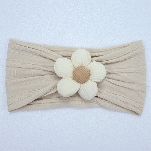 New Flower Newborn Baby Headband Soft Elastic Nylon Infant Toddler