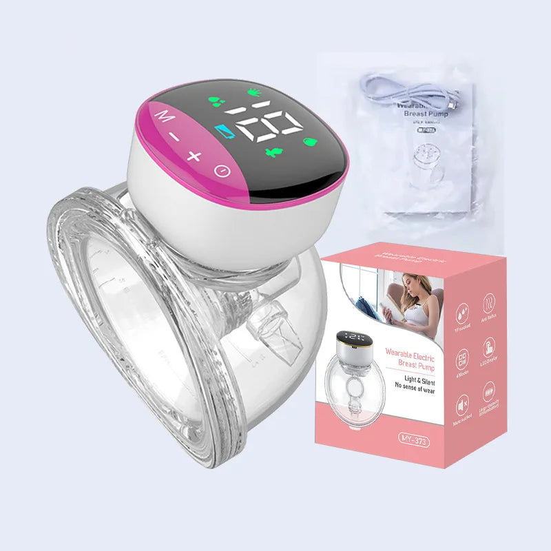 Portable Electric Breast Pump Silent Wearable Hands-Free Newborn