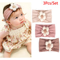 Load image into Gallery viewer, 3Pcs Baby Headbands Newborn Baby Girl Flower Nylon Headbands Soft
