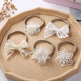 Load image into Gallery viewer, 5Pcs/Set Baby Bow Headband Lace Flower Print Nylon Cotton Hair Bands
