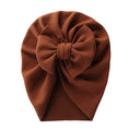 Load image into Gallery viewer, Solid Textured Ribbed Turban Baby Hats Bow Topknot Caps for Newborn
