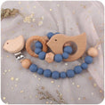 Load image into Gallery viewer, 1-2pcs Baby Pacifier Clip Wooden Teethers Bracelet Set Cartoon Star
