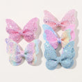 Load image into Gallery viewer, 2/4/5Pcs Girls Cute Sequins Double Butterfly Hair Clip Bow Hairpins
