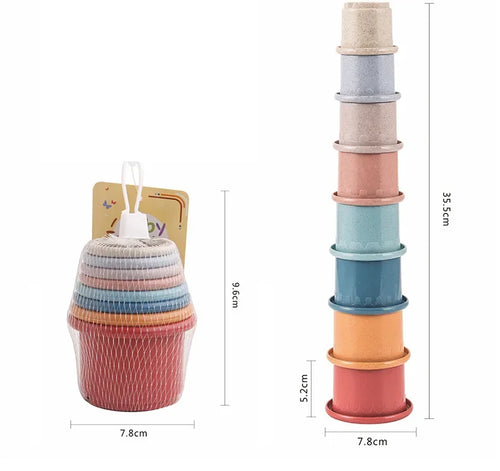 Baby Stacking Cup Toys Baby Early Educational Toy Nesting Cup Toy Baby