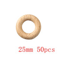 Load image into Gallery viewer, Let‘s Make 50pcs  Wooden Rings DIY Customize Logo 98/70/55/40mm Smooth
